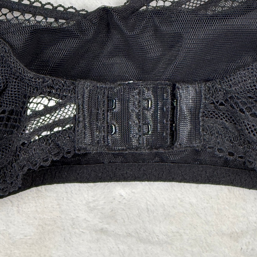 Simone Perele Olymp Soft Cup Bra Black Lace Wireless 1C5210 B Mens 34B NEW - Picture 10 of 12
